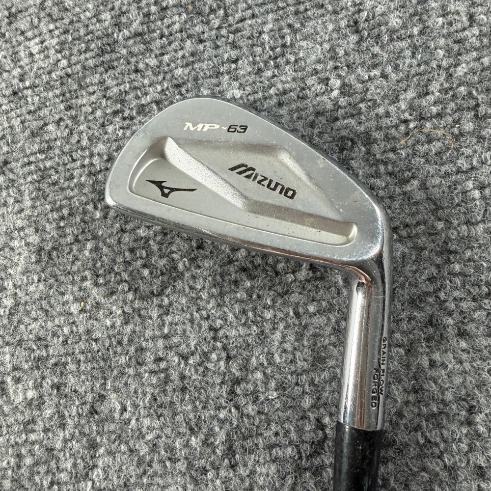 Mizuno MP-63 6 Iron Mens Right Hand Silver Forged Steel Dynamic Gold Golf Club